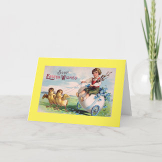 ILLUSTRATION DER Vintagen OSTKARTE Feiertagskarte