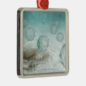 Illustration der Vogelgrippezellen Silbernes Ornament (Rechts)