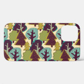Illustration der Waldfarbdoodle-Bäume Case-Mate iPhone Hülle (Rückseite (Horizontal))