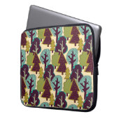 Illustration der Waldfarbdoodle-Bäume Laptopschutzhülle (Vorderseite Links)