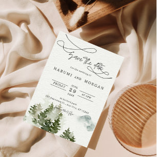 Illustration der Waldwasserfarbe Einladung zur Hoc