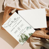 Illustration der Waldwasserfarbe Einladung zur Hoc