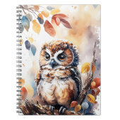 Illustration der Wasserfarbe im Herbst Notizblock (Vorderseite)