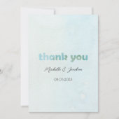 Illustration der Wasserfarben Dankeskarte (Vorderseite)