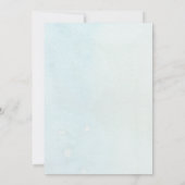 Illustration der Wasserfarben Dankeskarte (Rückseite)