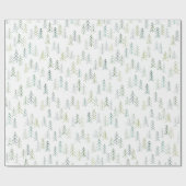 Illustration der Wasserfarben-Pine Geschenkpapier (Flach)