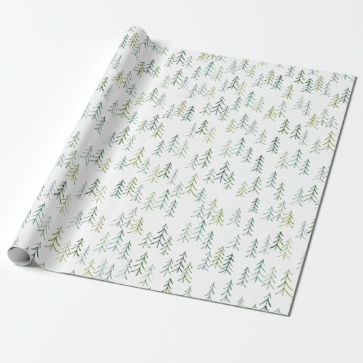 Illustration der Wasserfarben-Pine Geschenkpapier (Ungerollt)