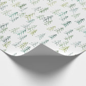 Illustration der Wasserfarben-Pine Geschenkpapier (Ecke)