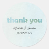 Illustration der Wasserfarben Runder Aufkleber (Vorderseite)