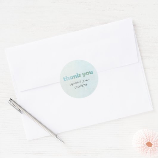 Illustration der Wasserfarben Runder Aufkleber (Umschlag)