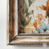 Illustration der Wasserfarben-Vogelwelt Rustikales Poster