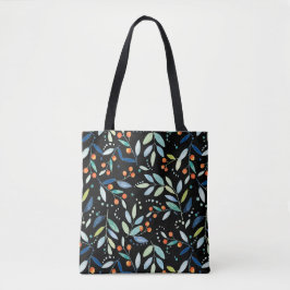 Illustration der Wasserfarben von Botanischen Blat Tasche