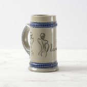 Illustration der weiblichen Kunst Thunder_Cove Bierglas (Vorderseite Links)