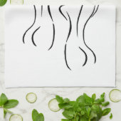 Illustration der weiblichen Kunst Thunder_Cove Geschirrtuch (Gefaltet)