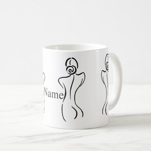 Illustration der weiblichen Kunst Thunder_Cove Kaffeetasse (VorderseiteRechts)