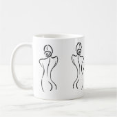 Illustration der weiblichen Kunst Thunder_Cove Kaffeetasse (Links)