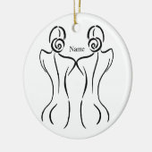 Illustration der weiblichen Kunst Thunder_Cove Keramik Ornament (Links)