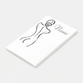 Illustration der weiblichen Kunst Thunder_Cove Post-it Klebezettel (angewinkelt)