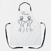Illustration der weiblichen Kunst Thunder_Cove Schürze (Vorderseite)