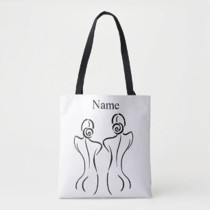 Illustration der weiblichen Kunst Thunder_Cove Tasche
