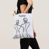 Illustration der weiblichen Kunst Thunder_Cove Tasche (Von Nahem)