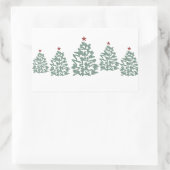 Illustration der Weihnachtsbaumfarm Rechteckiger Aufkleber (Tasche)