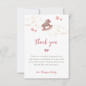 Illustration der Whimsical Boho Horse Cloud Dankeskarte (Vorderseite)