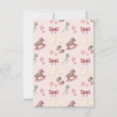 Illustration der Whimsical Boho Horse Cloud Dankeskarte (Rückseite)