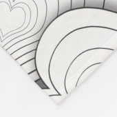 Illustration der Whimsikzwiebeln Fleecedecke (Ecke)