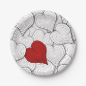 Illustration der Whimsikzwiebeln Pappteller (Vorderseite)