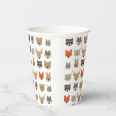 Illustration der wild lebenden Waldtiere Pappbecher (Rechts)