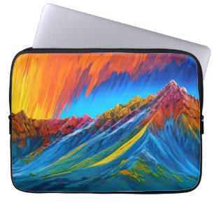 Illustration des Abstrakten Berges Laptopschutzhülle