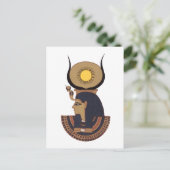 Illustration des ägyptischen Gottes des alten Osir Postkarte (Stehend Vorderseite)