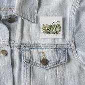 Illustration des Alligators auf dem Ufer Button (Beispiel)