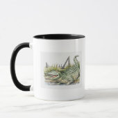 Illustration des Alligators auf dem Ufer Tasse (Links)