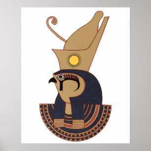Illustration des alten ägyptischen Gottes Horus Poster