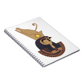 Illustration des alten Horus Ägyptischer Gott Notizblock (Rechte Seite)