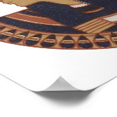 Illustration des alten Osiris Ägyptischer Gott SMA Poster (Ecke)
