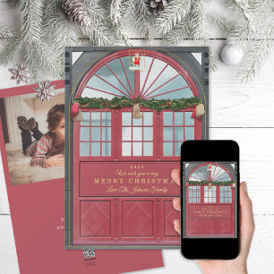 Illustration des alten Storefront Feiertagskarte