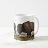 Illustration des amerikanischen Bison (Bos America Kaffeetasse (VorderseiteRechts)
