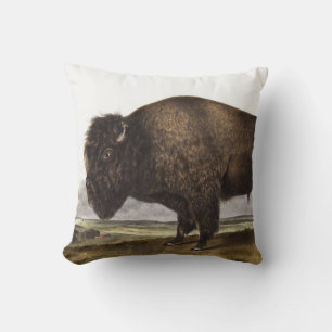Illustration des amerikanischen Bison (Bos America Kissen