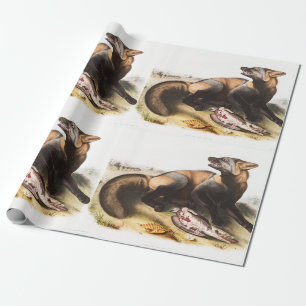 Illustration des Amerikanischen Kreuzfuchses (Cani Geschenkpapier