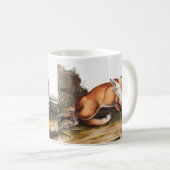 Illustration des Amerikanischen Rotfuchs (Vulpes F Kaffeetasse (VorderseiteRechts)