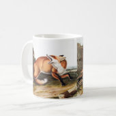Illustration des Amerikanischen Rotfuchs (Vulpes F Kaffeetasse (Vorderseite Links)