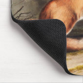 Illustration des Amerikanischen Rotfuchs (Vulpes F Mousepad (Ecke)