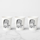 Illustration des amerikanischen Soldaten Pappbecher