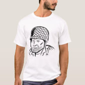 Illustration des amerikanischen Soldaten T-Shirt (Vorderseite)