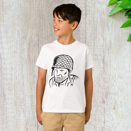 Illustration des amerikanischen Soldaten T-Shirt