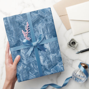 Illustration des architektonischen Grundrisses von Geschenkpapier
