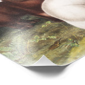 Illustration des Arktischen Foxes (Vulpes lagopus) Fotodruck (Ecke)